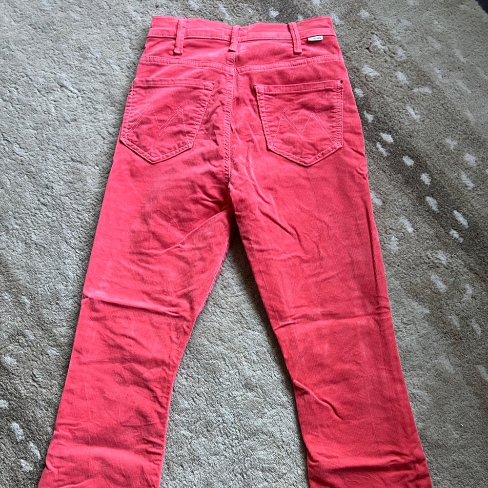 Mother Corduroy Pants 
Style: The Hustler Ankle Fray